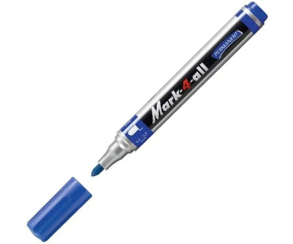 Stabilo: Mark-4-All vârf rotund marker cu alcool culoarea albastră