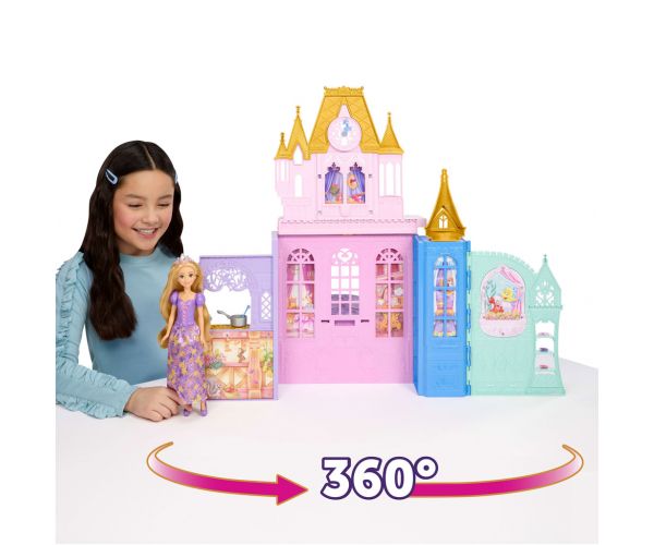 Disney Prințese Castel cu Rapunzel și Păpușă - Mattel