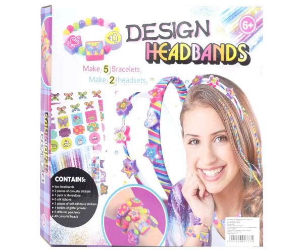 Design Headbands: Set de confectionare bentiță, colier si brățări