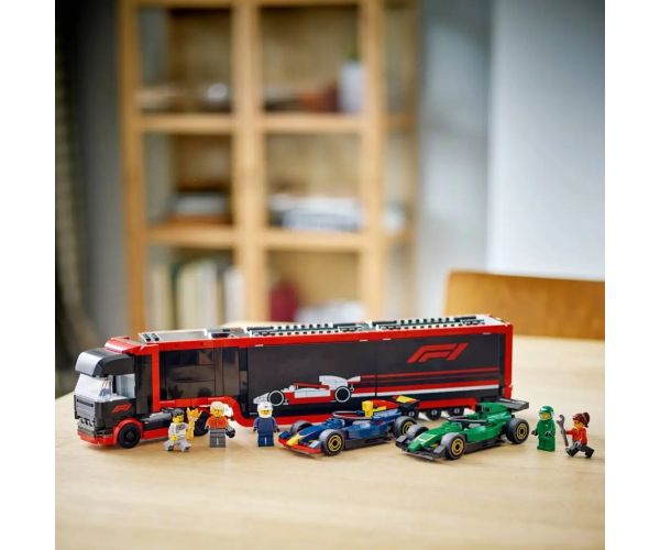 LEGO® City: Camion F1® cu mașinile RB20 și AMR24 F1® (60445)