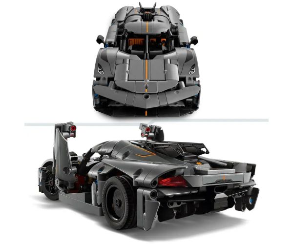 LEGO® Technic: Koenigsegg Jesko Absolut mașină hiper gri (42173)