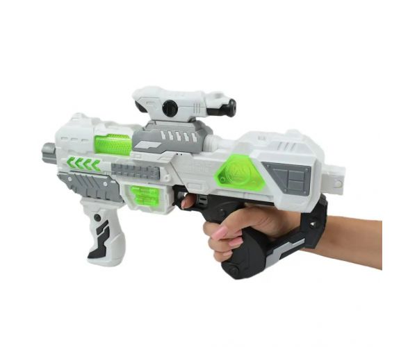 Space Series: Armă spațială cu lumină și sunet, suport și vedere 40cm