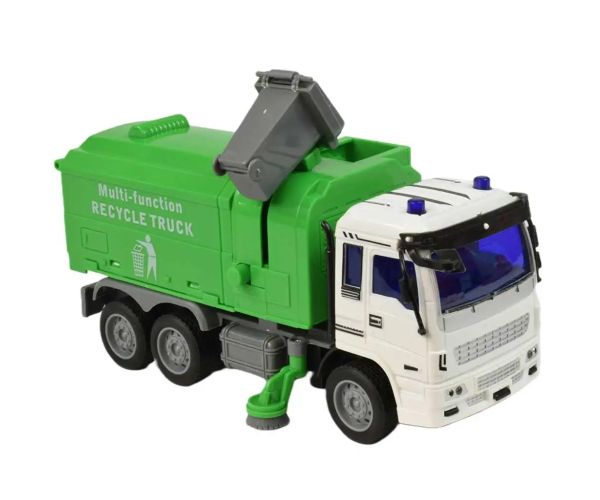 Camion de gunoi ​​cu telecomandă RC cu efecte de lumina 27MHz 20cm in diverse versiuni 1bucată