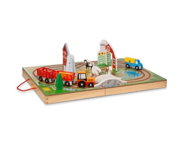 Du cu tine set de joacă fermă lemn - Melissa & Doug