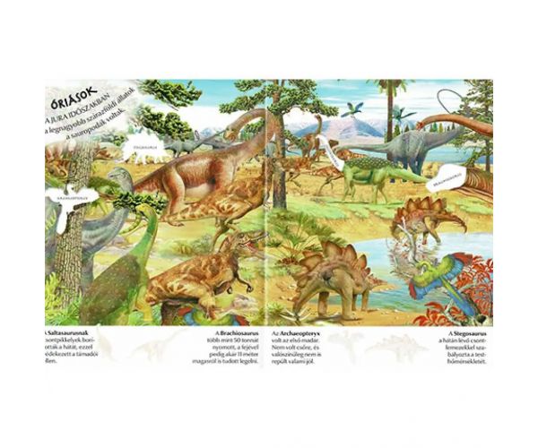 Ce interesantă este lumea... Caiet cu autocolante cu dinozauri