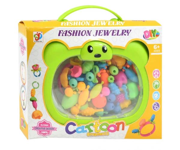 DIY: Set de mărgele de 80 de piese, cu cutie de depozitare, în diverse versiuni 1bucată