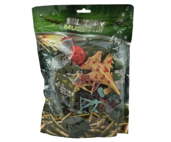 Military Set: Set de joacă militar cu vehicule și figurine de soldați