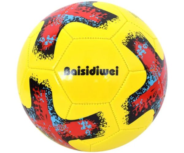 Piele artificială minge de fotbal cu model cruce 23cm