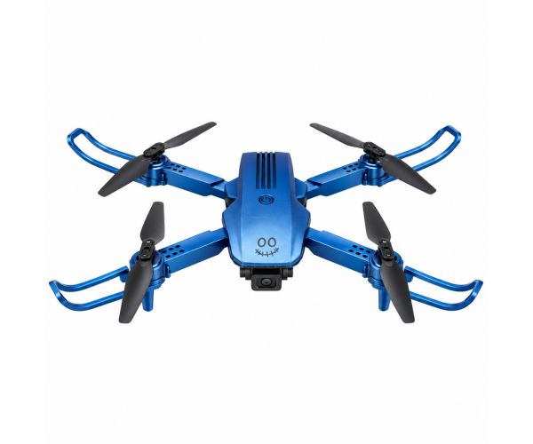 KOO: Kotaro 079 dron pliabil albastru cu telecomandă, cameră dublă și iluminare LED