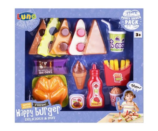 Set de mâncare Happy Burger 21 bucăți