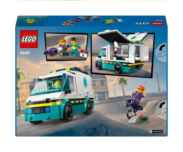 LEGO® City: Ambulanță de urgență (60451)