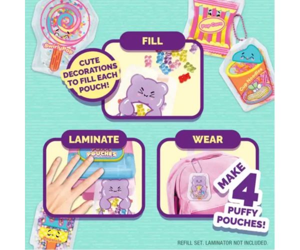 Puffy Pouches: Set de design Pufi charm - dulciuri