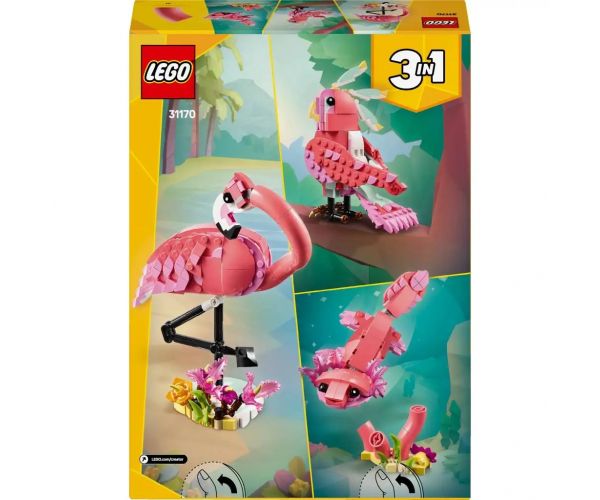 LEGO® Creator: Animale sălbatice: Flamingo roz (31170)