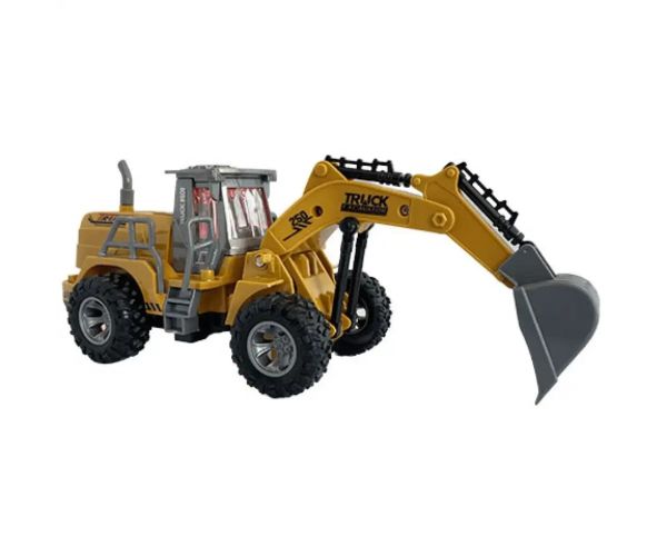 Mașină de lucru excavator cu telecomandă RC cu efecte de lumină la scară 1/30 24 cm