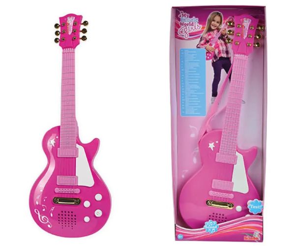 Lumea mea muzicală: Chitară rock pentru fete - Simba Toys