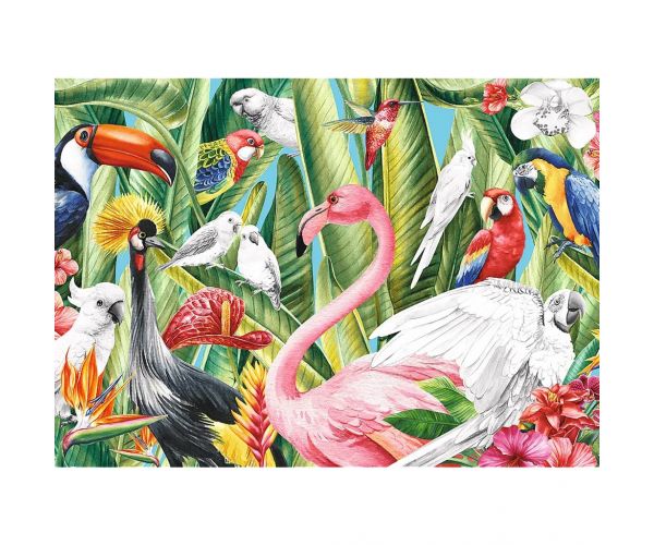 Puzzle colorabil cu 500 de piese Creative Paradicsommadarak - Trefl