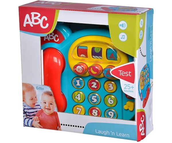 Telefon colorat ABC cu efecte de lumină și sunet - Simba Toys