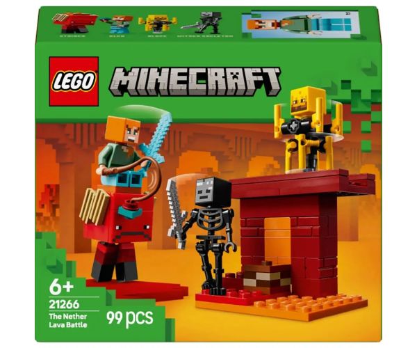 LEGO® Minecraft: Bătălia la lacul de lavă subteran (3299)