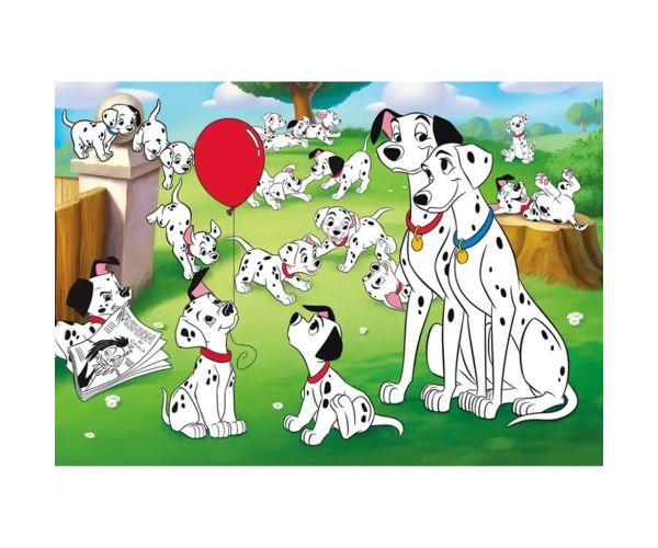 Disney clasice: 101 Câini 24 bucăți maxi supercolor puzzle - Clementoni