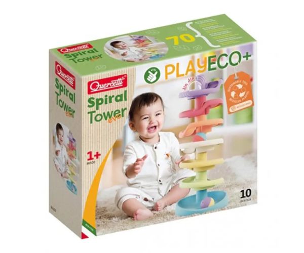 Quercetti: Play Eco Spirală baby turn pistă de biluțe