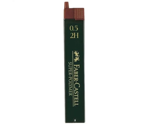 Faber-Castell: Super Polymer mină 0,5mm 12 bucăți, 2H