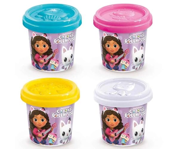 Casa de păpuși Gabby: Set de 4 plastilină pentru pisici