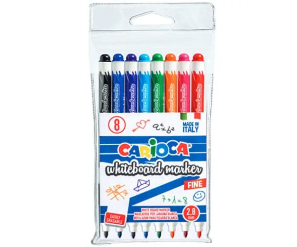Carioca Whiteboard marker pentru tablă set 2,8mm 8 bucăţi