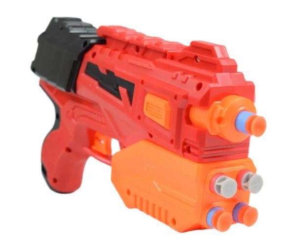 Crazy Launcher: Set armă manuală cu burete cu țintă și proiectil 24cm