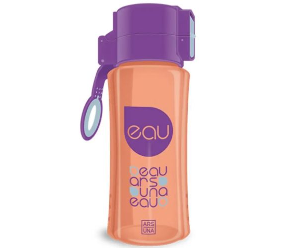 Ars Una: mov și portocaliu fără BPA sticlă pentru apă 450ml
