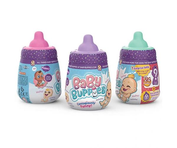 Baby Buppies: păpușă surpriză care râde