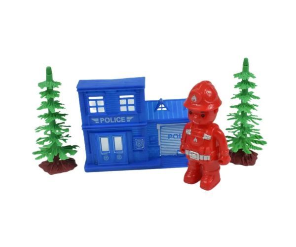 Die-Cast: Set mașină de poliție uriaș cu accesorii