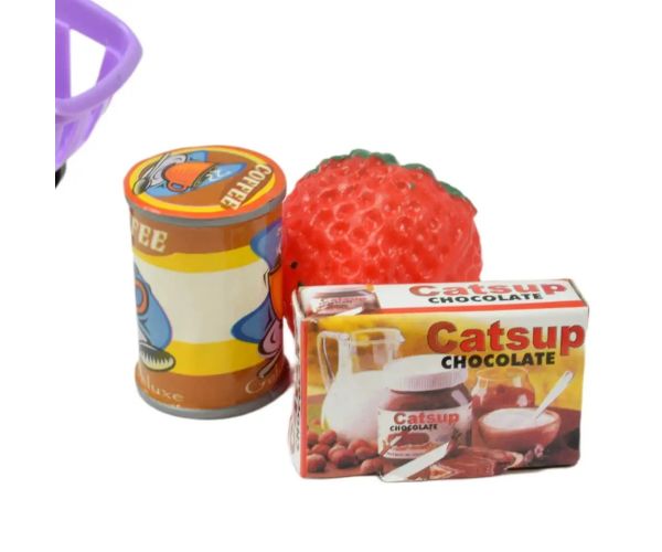 Happy Shopping: Casă de marcat alb-roz cu sunet si accesorii 20x12cm