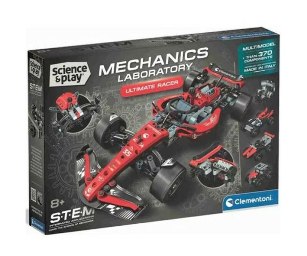 Science & Play: Ultimate Racer F-1 mașină set de jocuri - Clementoni