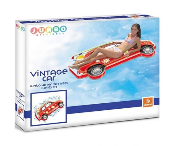 Jumbo Retro mașină saltea cauciuc 113x183cm  - Mondo Toys
