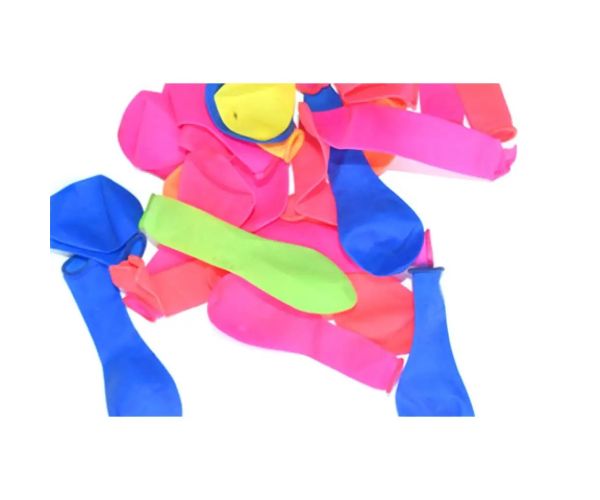 100 bucăți neon bombă de apă set cu un reductor care poate fi atașat la un știft
