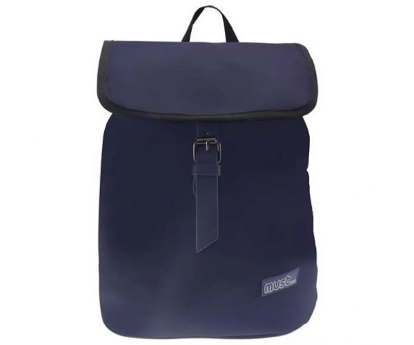Must: Ghiozdan albastru cu catarama, rucsac 22x11x31cm ​