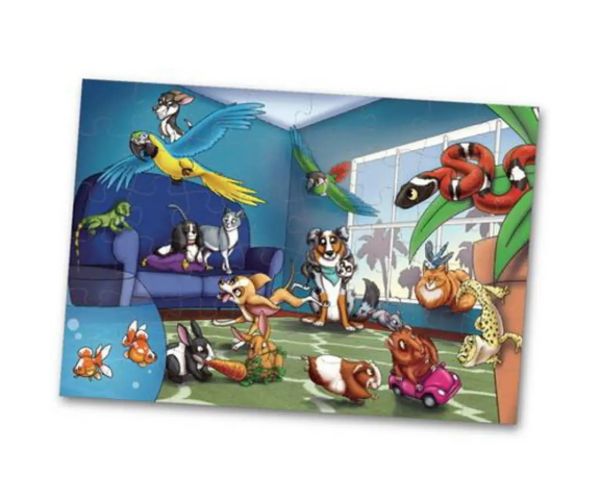 Party animal 48 bucăți floor puzzle 60x90cm