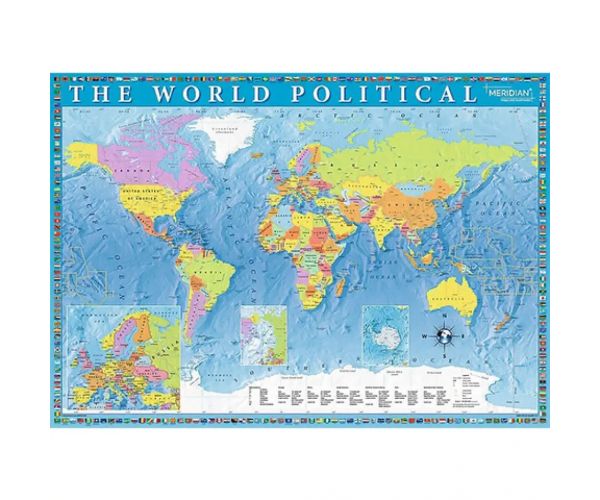 Harta Politică al Lumii puzzle 2000 bucăți - Trefl