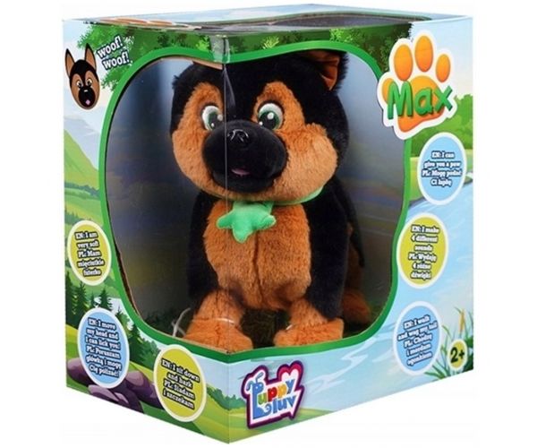 Huggy Luv: Max câine interactiv de pluș ciobănesc german