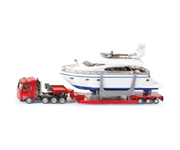 Camion cu remorcă SIKU MAN cu iaht 1/87