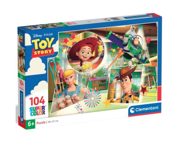 Puzzle Super Color Toy Story 104 piese - Clementoni