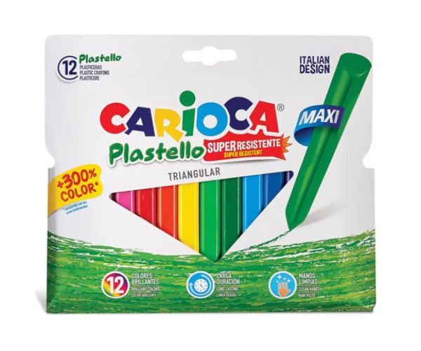 Set cretă desen triunghiular Jumbo 12 buc. - Carioca