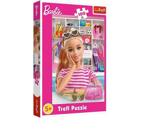 Întâlnire cu Barbie 100 bucăți puzzle - Trefl