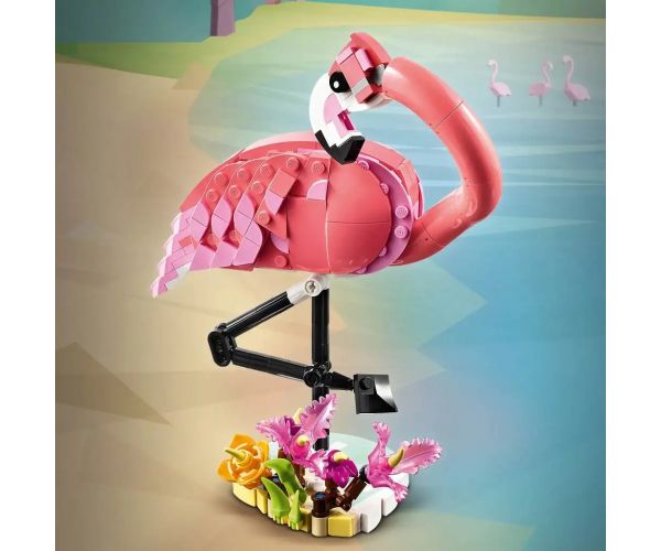 LEGO® Creator: Animale sălbatice: Flamingo roz (31170)