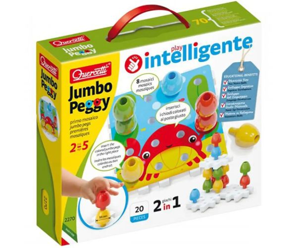 Quercetti: Jumbo Biluțe 2 in 1 set 20 bucăți
