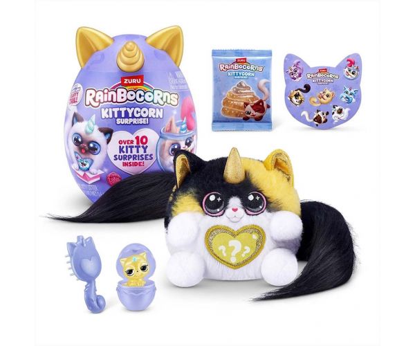 Rainbocorns: Pocket Kittycorn surpriză pisicuță plușată în mai multe variante 1buc