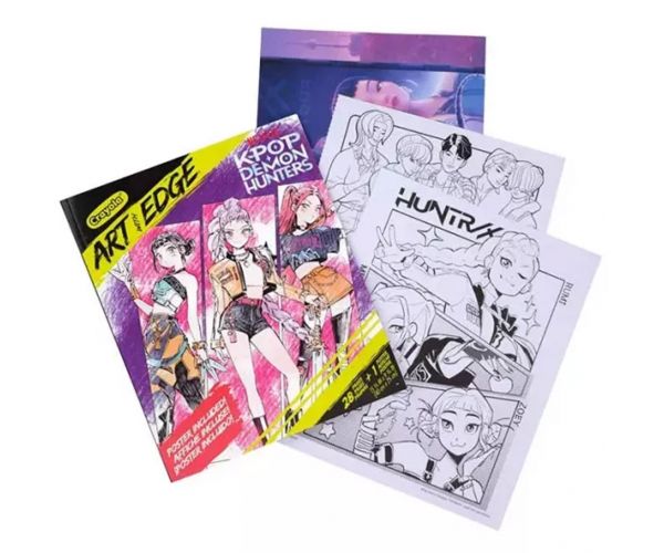 Crayola: Art With Edge - K-Pop Demon Hunters carte de colorat și poster