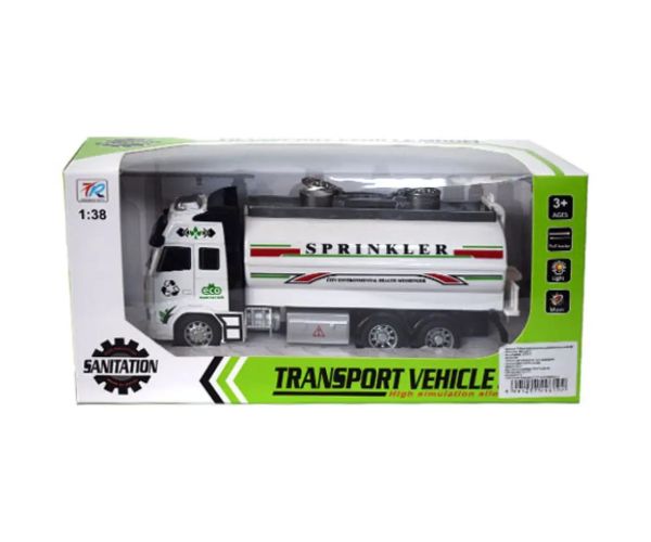Camion cu sunete și lumini culoarea albă 1/38
