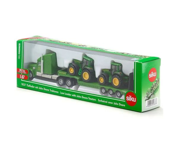 SIKU Camion cu tractoare John Deere set de joc 1/87