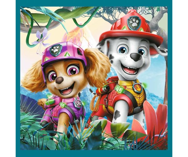 Paw Patrol Insula Dinozaurilor - 3 în 1 puzzle de 20, 36, 50 de piese - Trefl